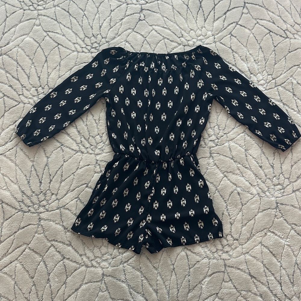 Ing Black and White Patterned Jumpsuit